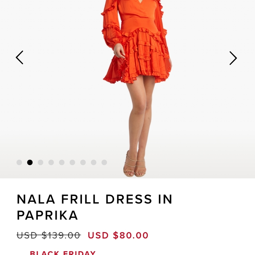 Bardot Nala frill dress